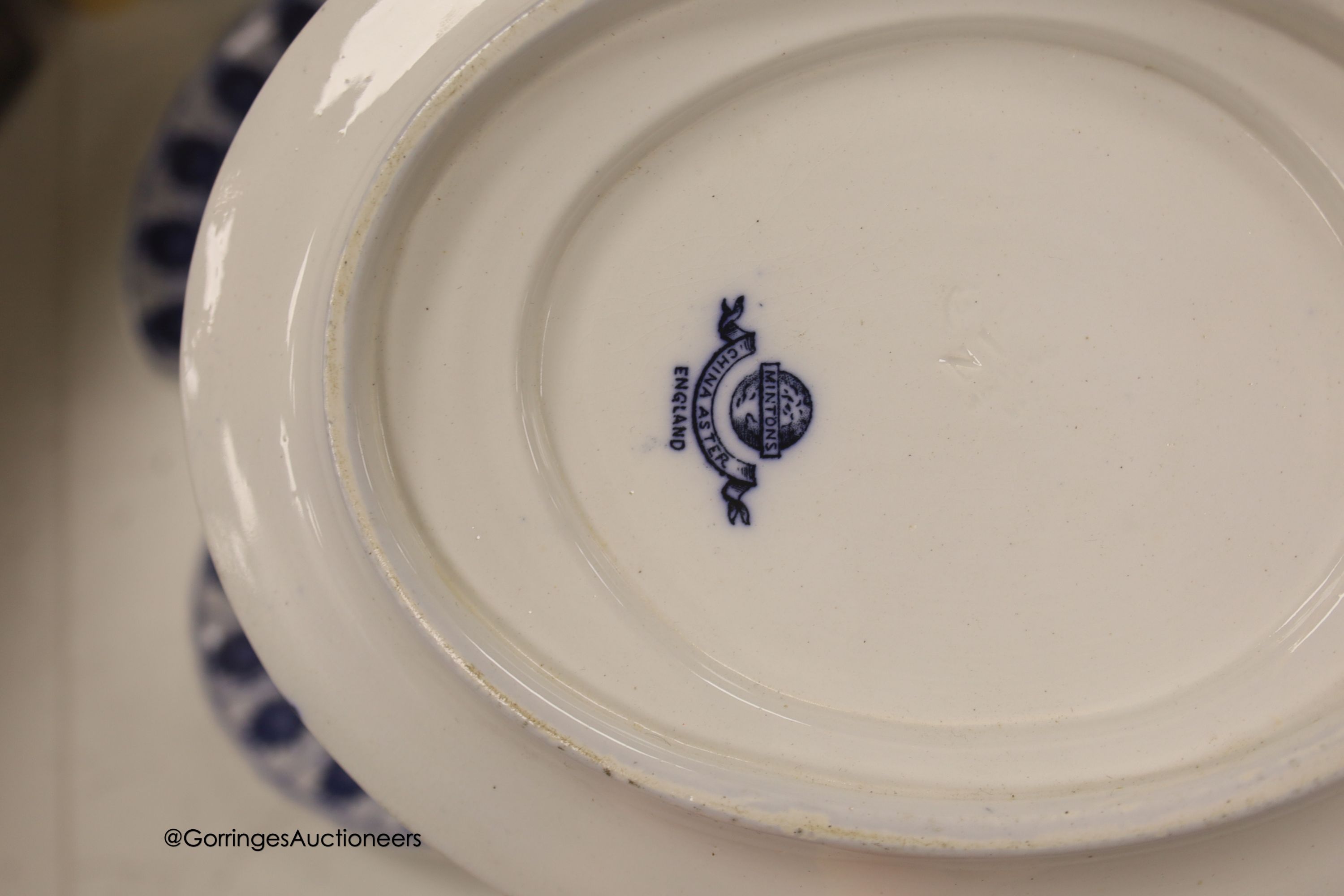 A set of twelve Mintons Aster pattern entree dishes or stands